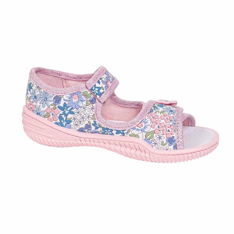 Sandały dziewczęce, różowe, skórzana wkładka, Vi-GGa-Mi