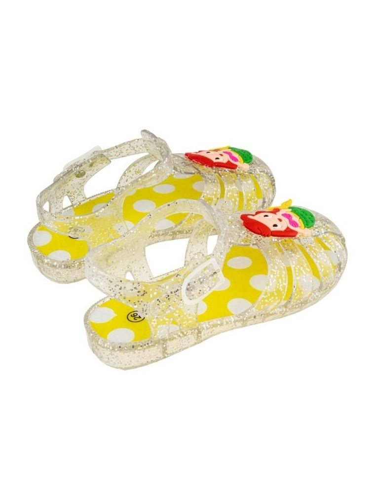 Sandały dziewczęce, żółte, Księżniczki Disneya, BBS Shoes