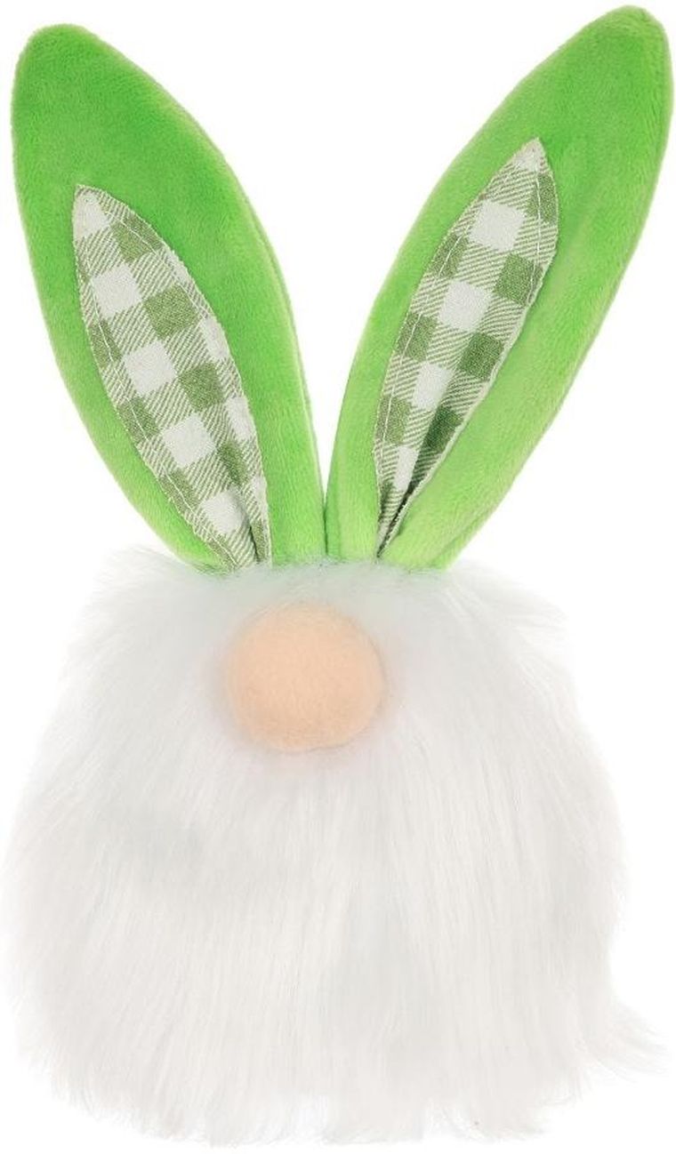 Saska Garden, dekoracja wiosenna, zajączek, zielony, 18 cm