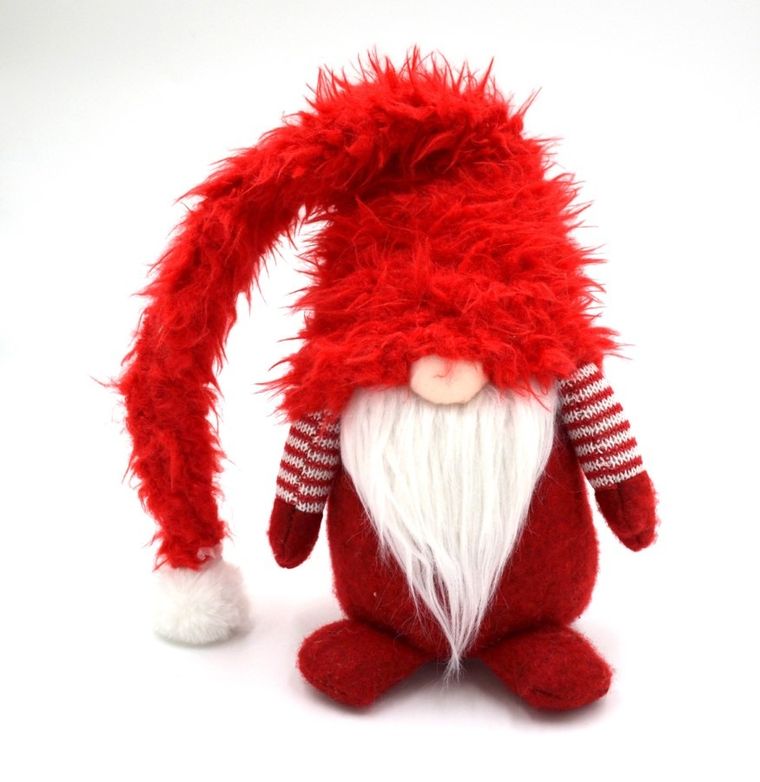 Saska Garden, duży skrzat z futrzaną czapą, 20-18-86 cm