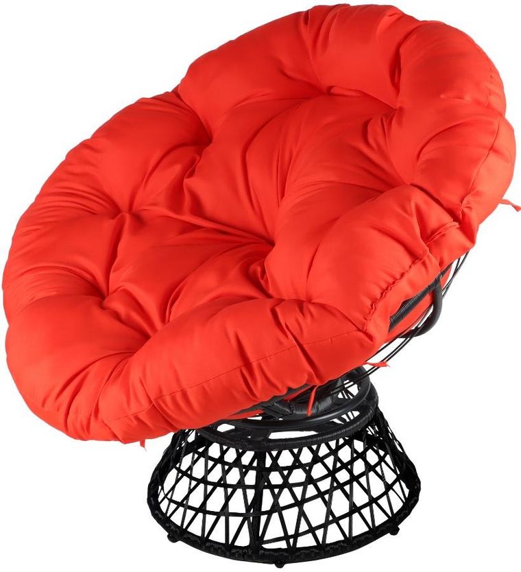 Saska Garden, fotel ogrodowy z poduszką, obrotowy 360 stopni