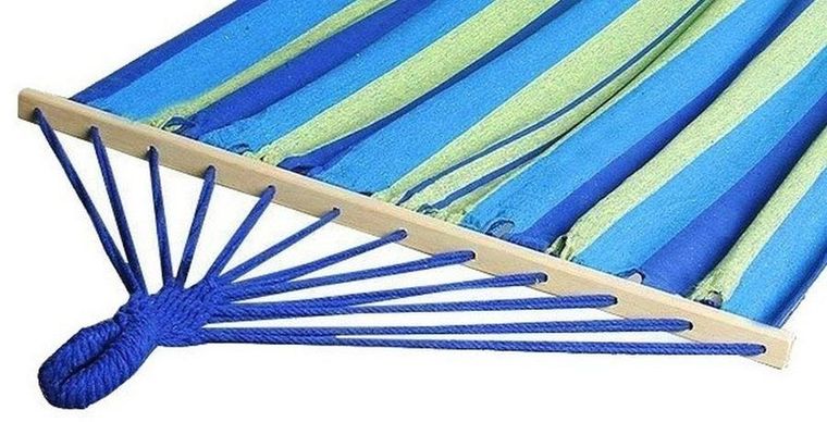 Saska Garden, hamak ogrodowy z drążkiem, 1 osobowy, 200-100 cm