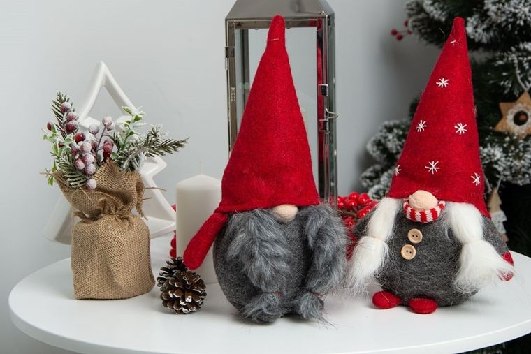 Saska Garden, krasnal świąteczny, 16-13-30 cm