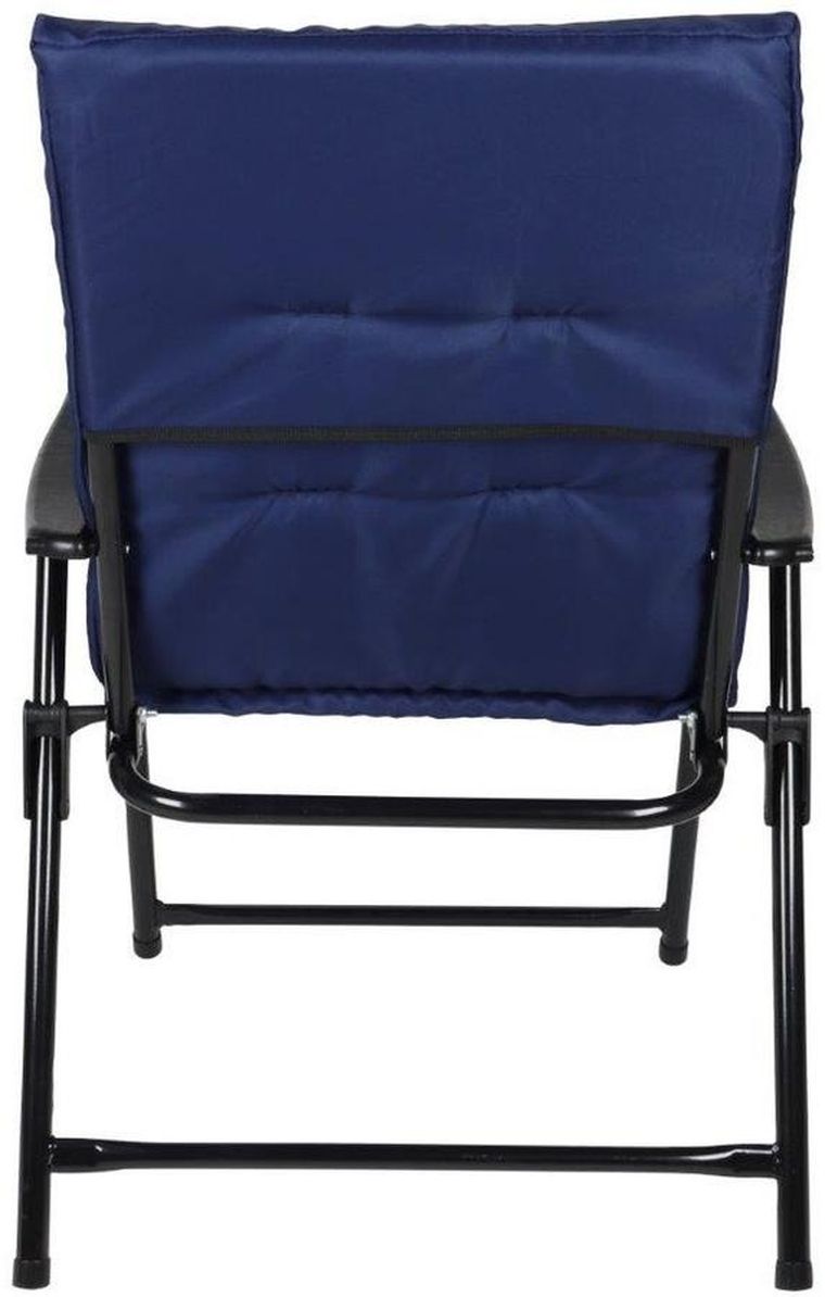 Saska Garden, krzesło ogrodowe składane, granatowe, 59-66-45/90 cm