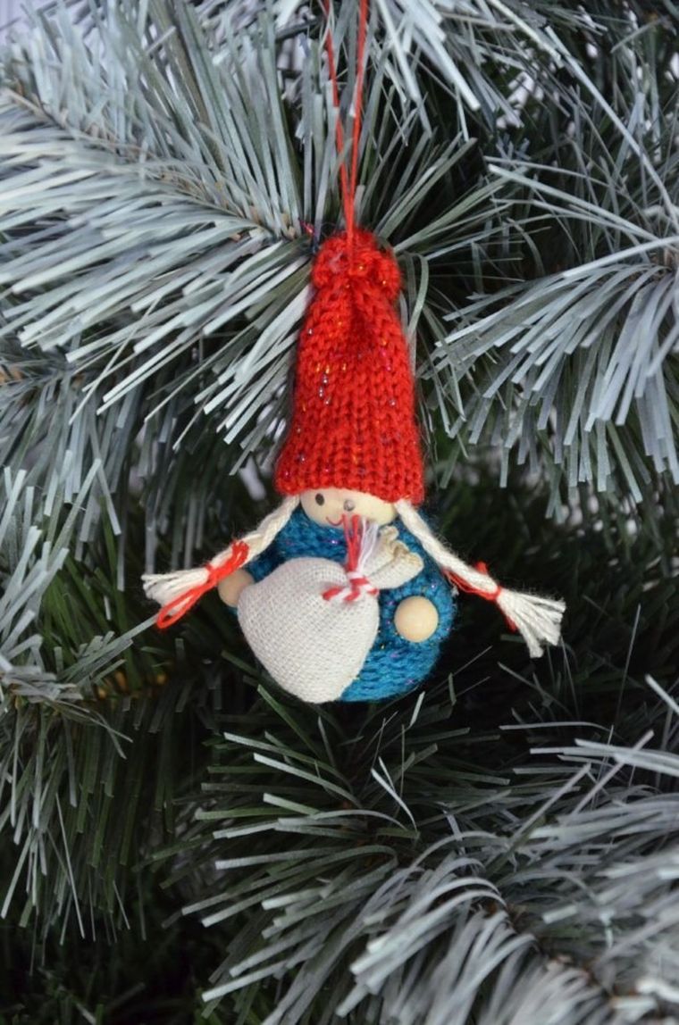 Saska Garden, laleczka dekoracyjna z woreczkiem, niebieska