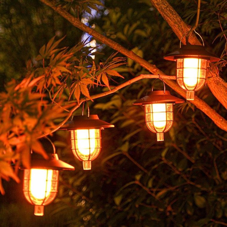 Saska Garden, lampa solarna, 6 LED, efekt płomienia