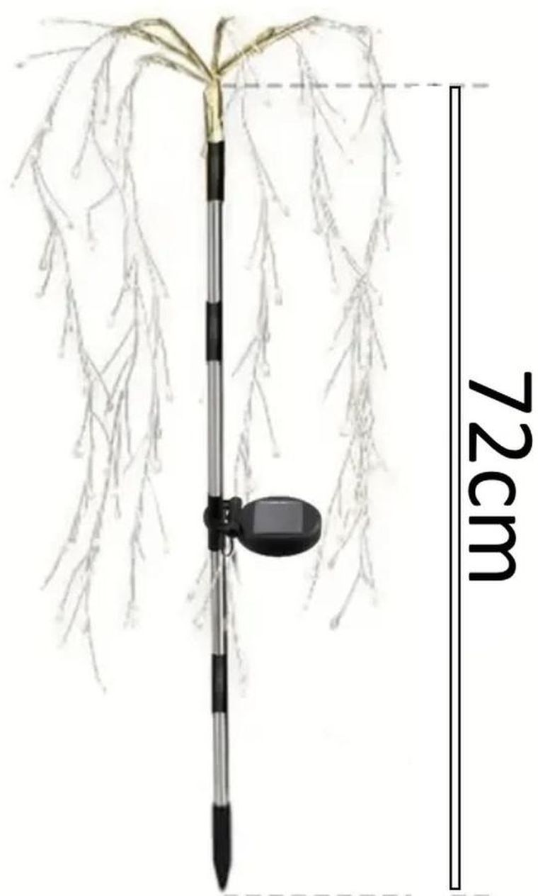 Saska Garden, lampa solarna, drzewko, 120 LED, 72 cm