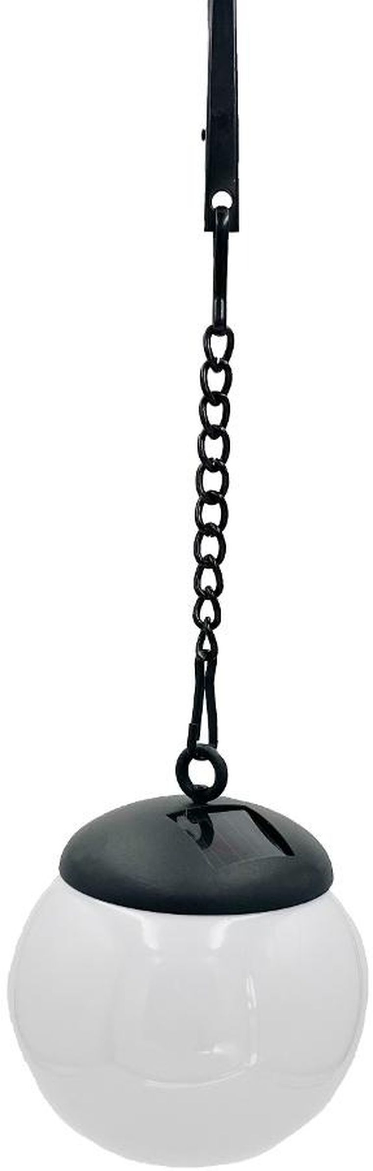 Saska Garden, lampa solarna plastikowa, kula wisząca na klips, 10-30 cm