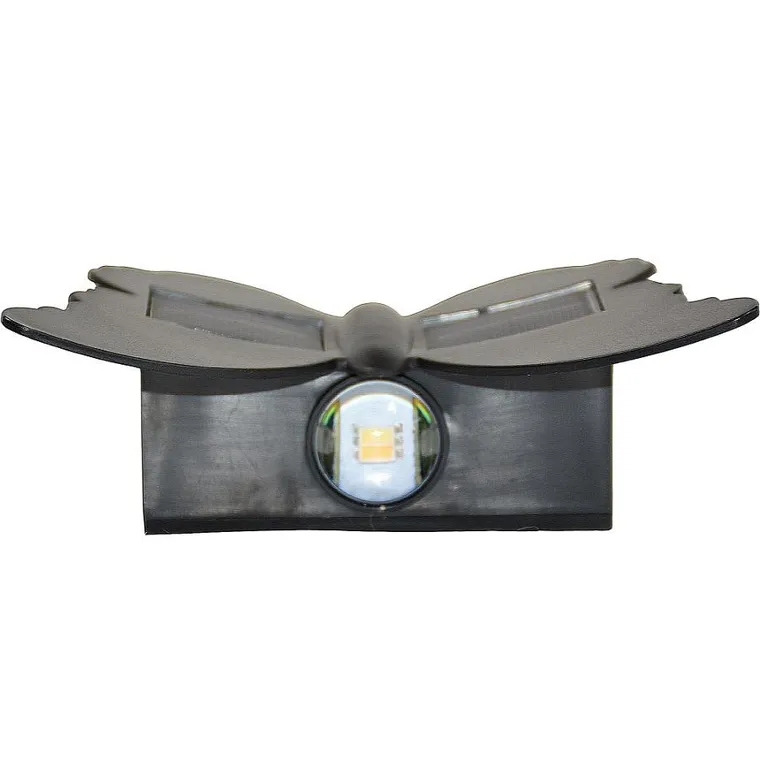 Saska Garden, lampa solarna, ścienna, motyl, 2 LED