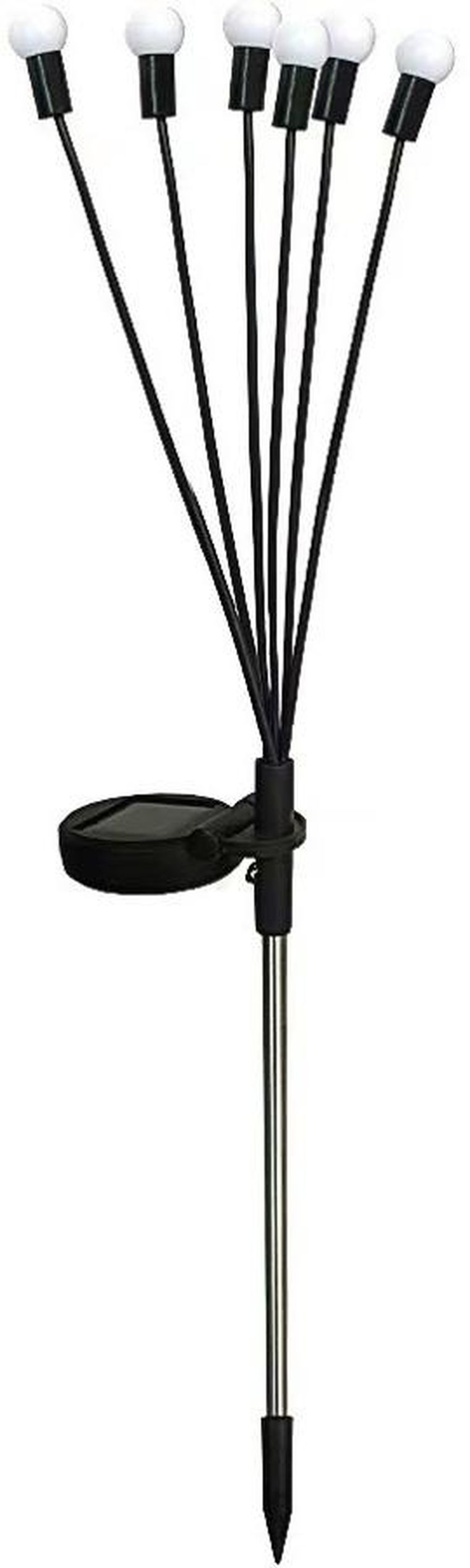 Saska Garden, lampa solarna, tańczące na wietrze kuleczki, białe, 6 LED, 72 cm