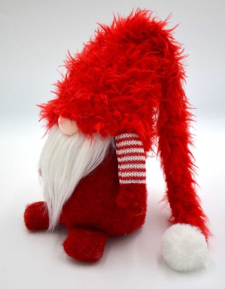 Saska Garden, mały skrzat z futrzaną czapą, 15.5-14,4-64.5 cm