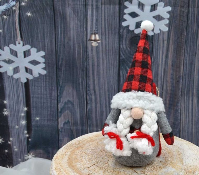 Saska Garden, Mikołajek dekoracyjny z workiem na prezent, 20 cm