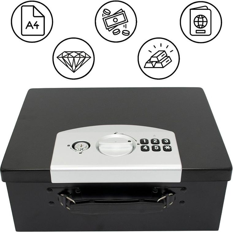 Saska Garden, sejf z zamkiem cyfrowym, 32,4-12,7-25,5 cm