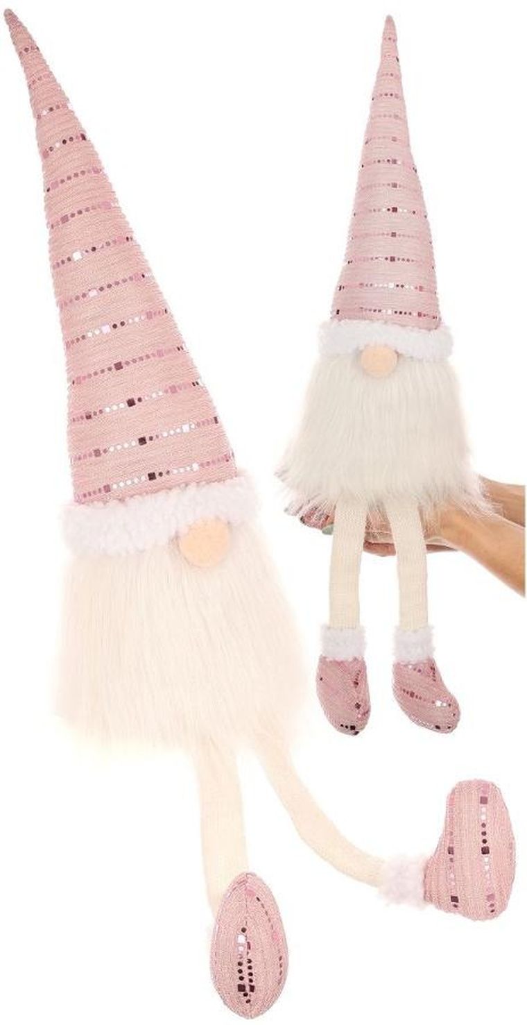 Saska Garden, skrzat dekoracyjny, różowy, 38 cm