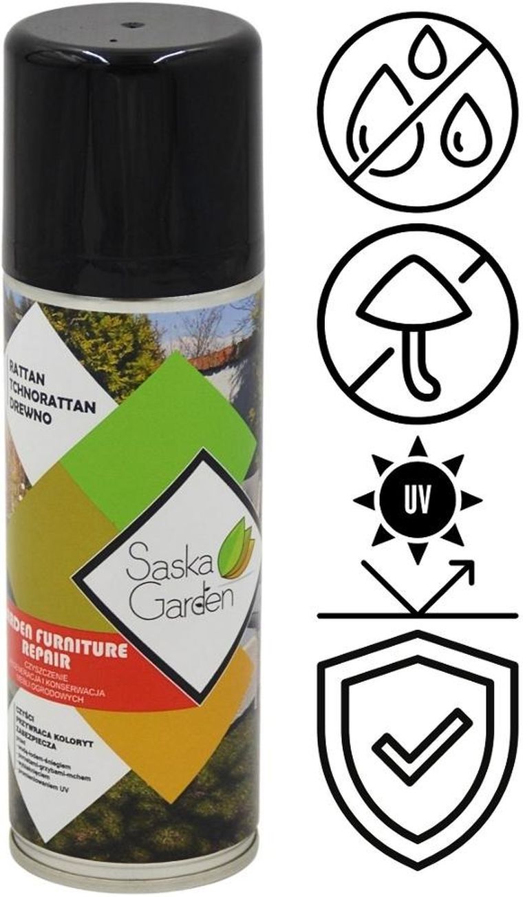 Saska Garden, spray do mebli ogrodowych, czyszczenie, regeneracja, konserwacja, 200 ml