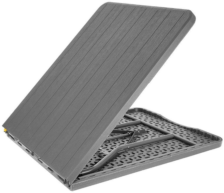 Saska Garden, Woodland, stół cateringowy, ciemny szary, 180-74 cm