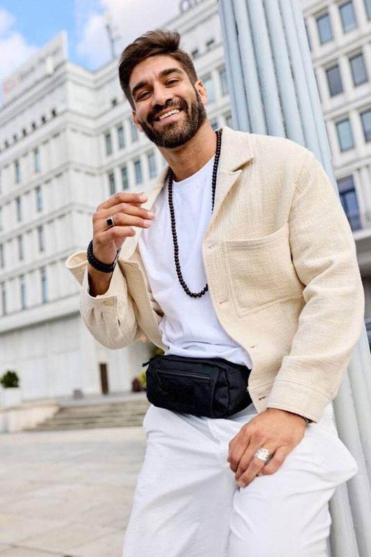 Saszetka na biodro, nerka, czarna, Rovicky