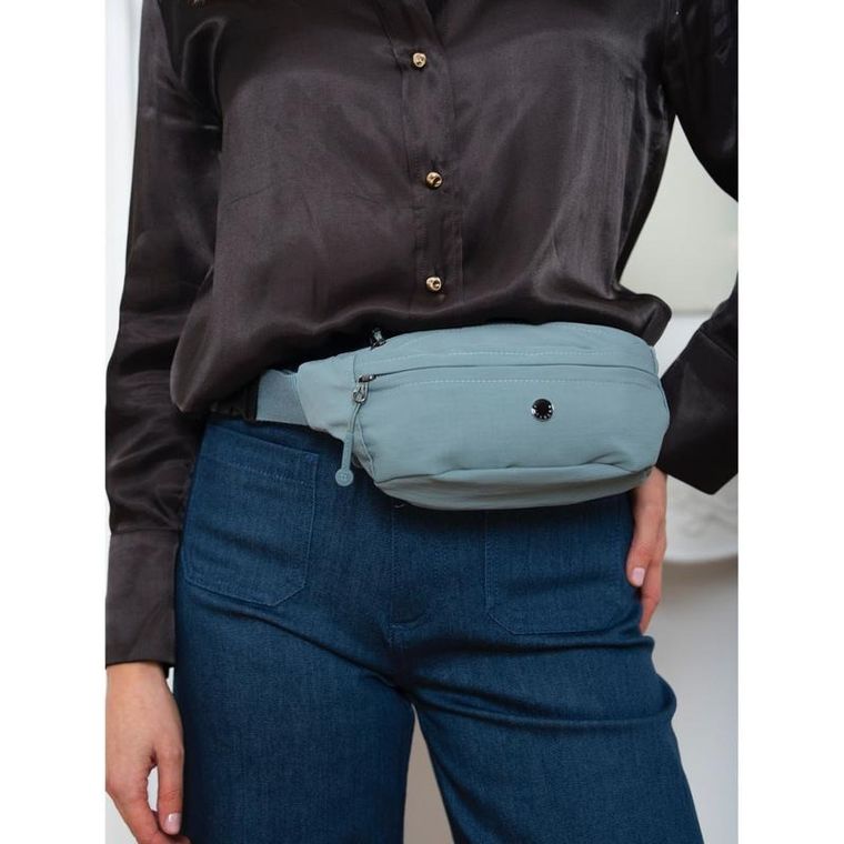 Saszetka na biodro, nerka, niebieska, Peterson