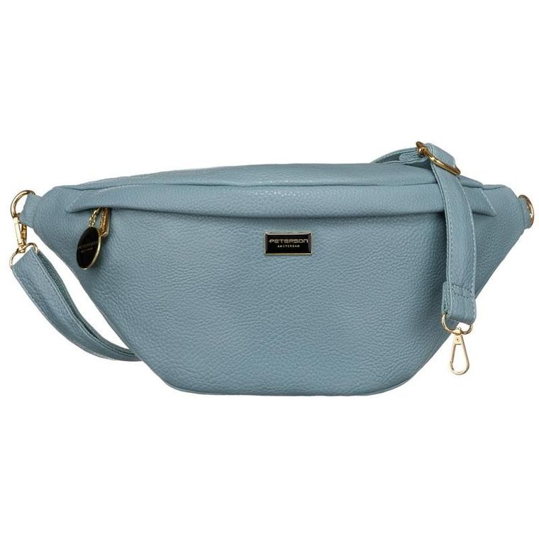 Saszetka na biodro, nerka, niebieska, Peterson