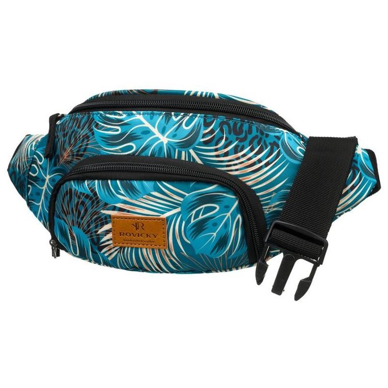 Saszetka na biodro, nerka, niebieska, Rovicky