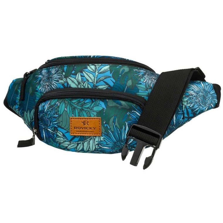 Saszetka na biodro, nerka, niebieska, Rovicky