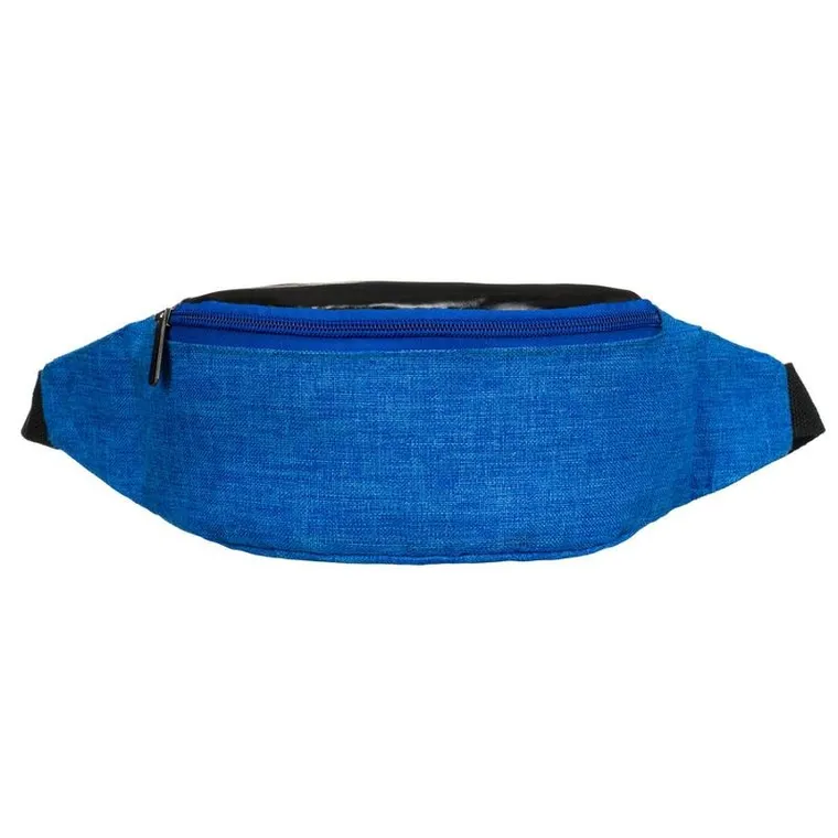 Saszetka na biodro, nerka, niebiesko-czarna, Loren