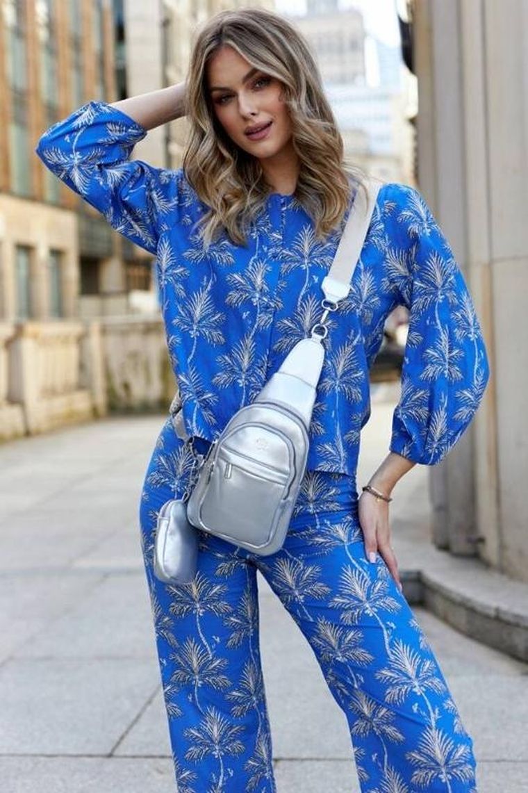 Saszetka na ramię, nerka, srebrna, skóra ekologiczna, Rovicky