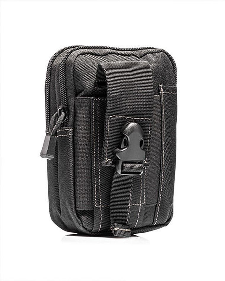 Saszetka nerka survivalowa na pasek, czarna