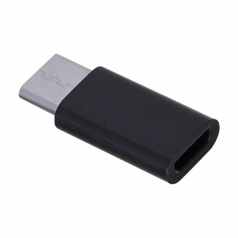 Savio, adapter, AK-31/B, Micro USB F, USB typu C M, czarny