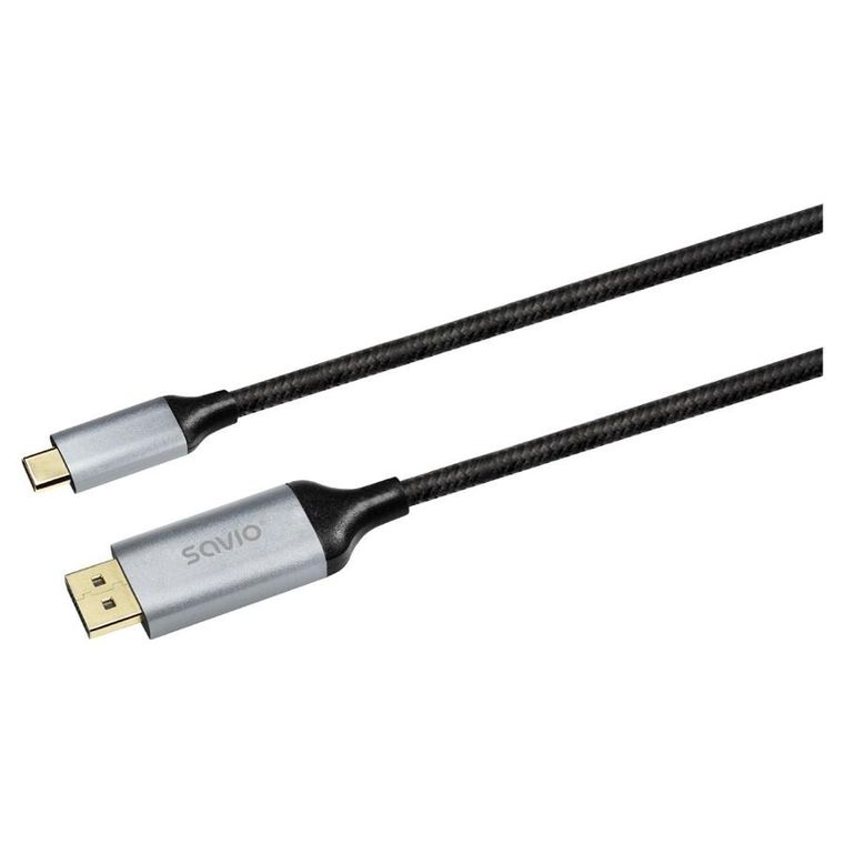 Savio, kabel USB-C - DISPLAYPORT 8K 2M 60HZ (DSC) CL-208