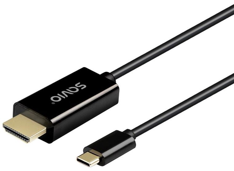 Savio, kabel, USB-C, HDMI, 30HZ, 1M, PLASTIK, CL-190