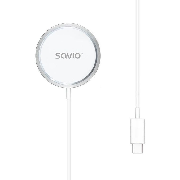 Savio, ładowarka indukcyjna, 15W, 1M, LA-11