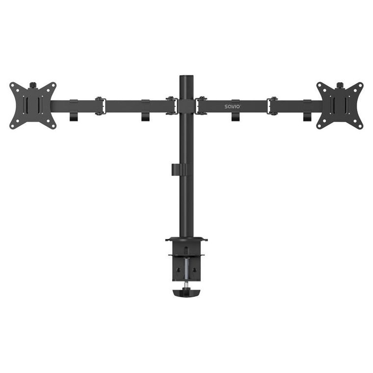 Savio, podwójny uchwyt biurkowy do monitorów, 17" - 32" 2X 2 - 9 KG, UM-03