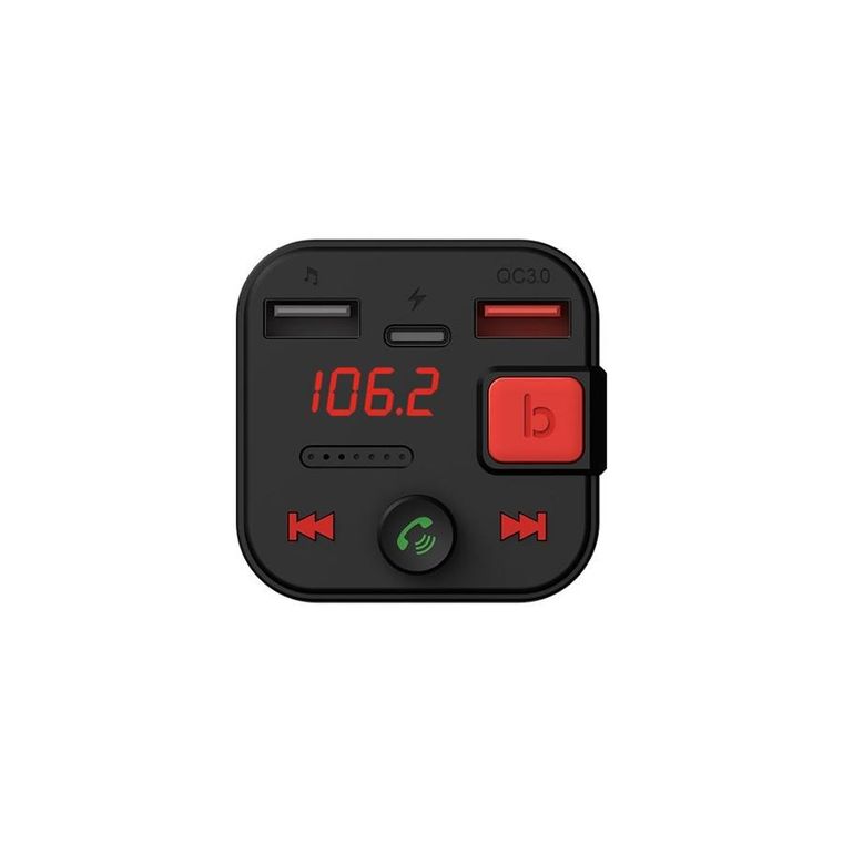 Savio, transmiter FM z wyświetlaczem, ładowarka, bluetooth