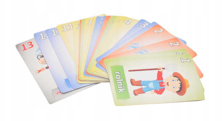 Schemat, Zawody, Piotruś i Pamięć, talia kart