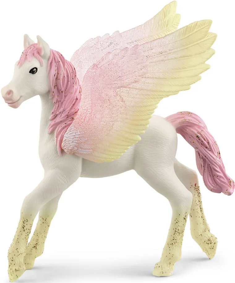 Schleich, Bayala, Pegaz wschodzącego słońca, źrebię, figurka, 70721