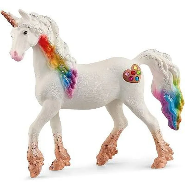 Schleich, Bayala, Tęczowy jednorożec, klacz, figurka, 70726