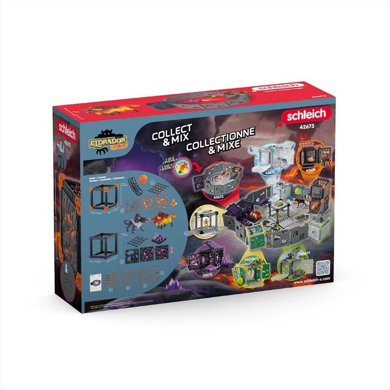 Schleich, Eldrador Creatures, Battle Cave Arena: Lawa kontra Cień, zestaw, 42673