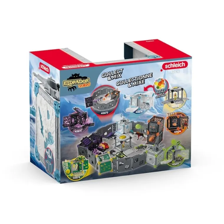 Schleich, Eldrador Creatures, Battle Cave i Lodowy Szczur, zestaw, 42676
