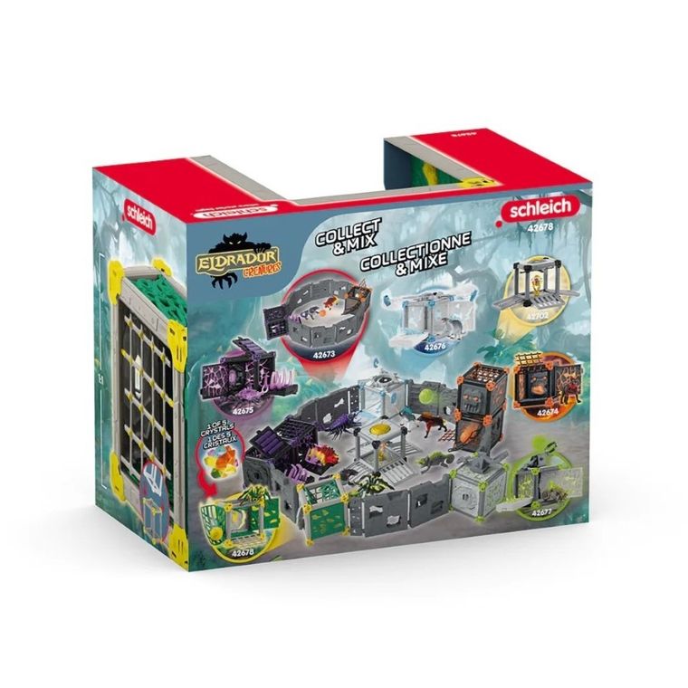 Schleich, Eldrador Creatures, Battle Cave i Tarantula z Dżungli, zestaw, 42678