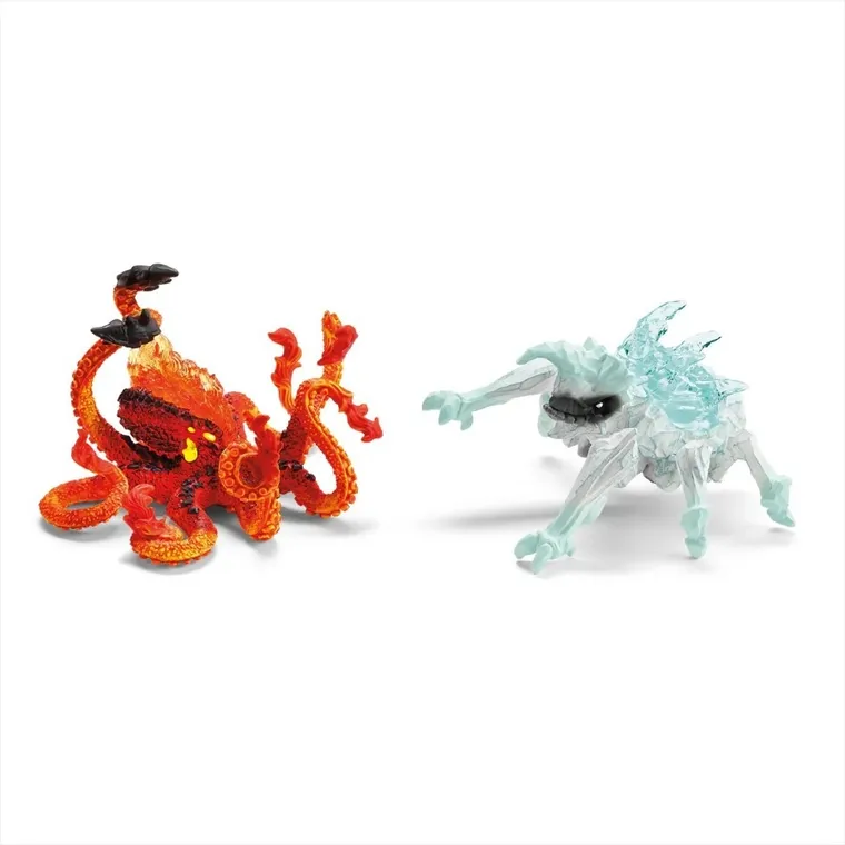 Schleich, Eldrador Creatures, Lodowy Robal kontra Ognisty Kraken, figurki, 70826