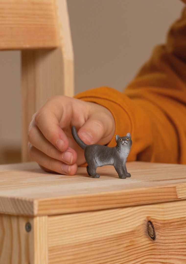 Schleich, Farm World, Kot brytyjski krótkowłosy, figurka, 13973