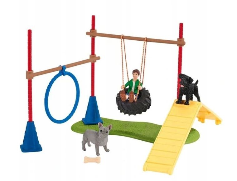 Schleich, Farm World, wybieg dla psów, zestaw, 42536