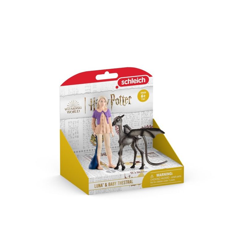Schleich, Harry Potter, Luna Lovegood i mały Testral, zestaw, 42636