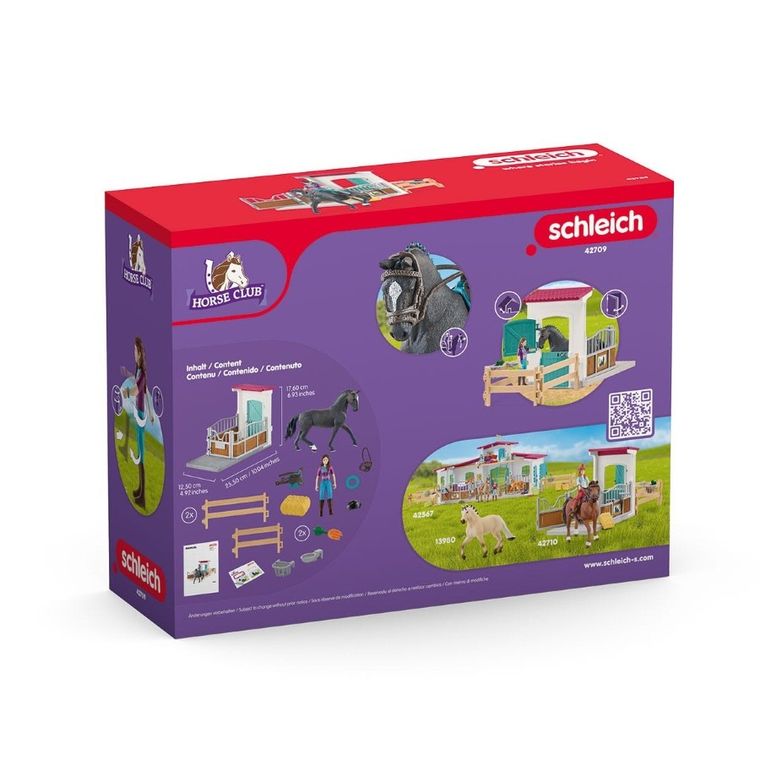 Schleich, Horse Club, Boks dla koni: Lisa i Storm, zestaw, 42709