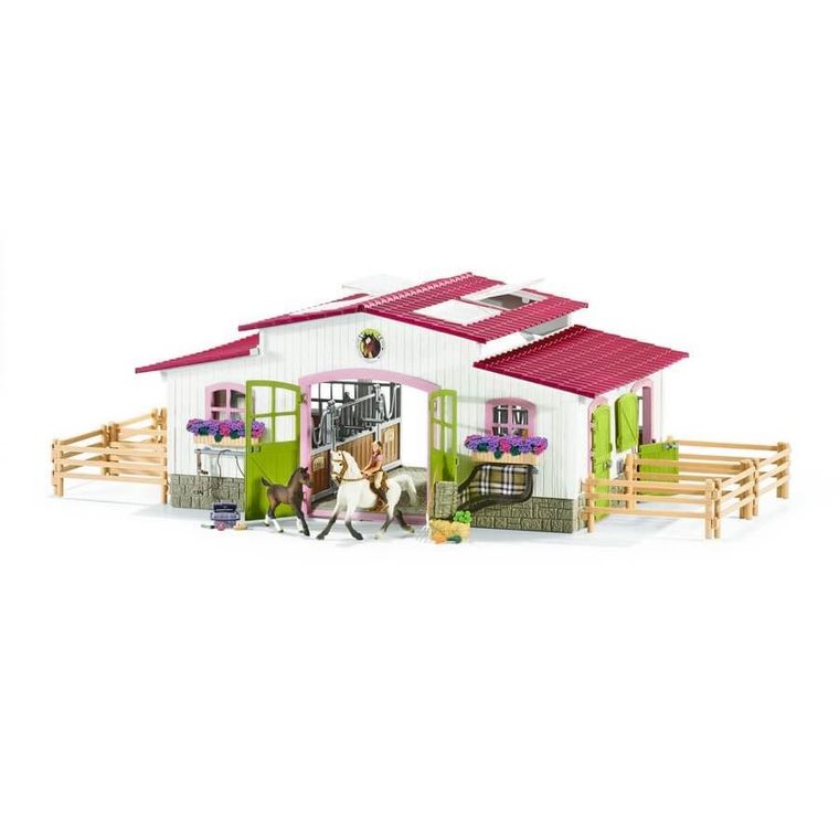 Schleich, Horse Club, Centrum jeździeckie, zestaw z akcesoriami, 42344