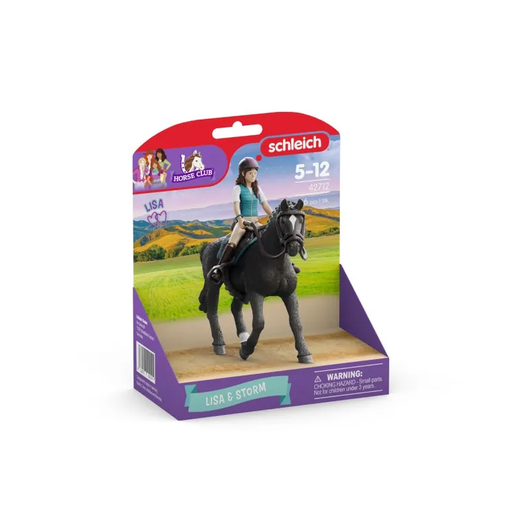 Schleich, Horse Club, Lisa i Storm, Wałach Hanowerski, zestaw, 42712