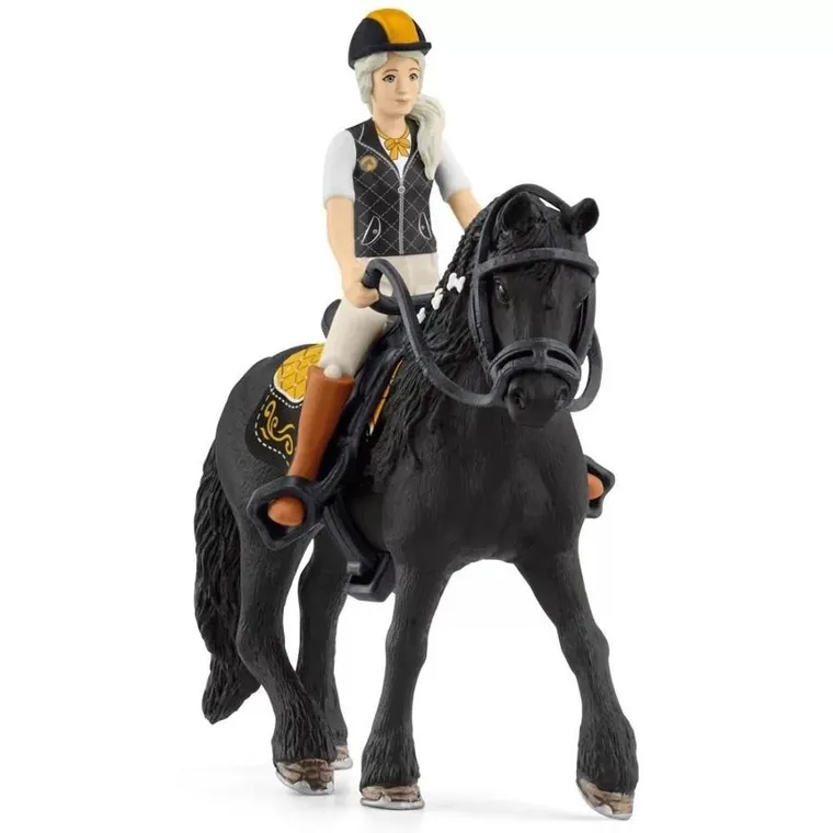 Schleich, Horse Club, Tori i Princess, klacz fryzyjska, zestaw, 42640