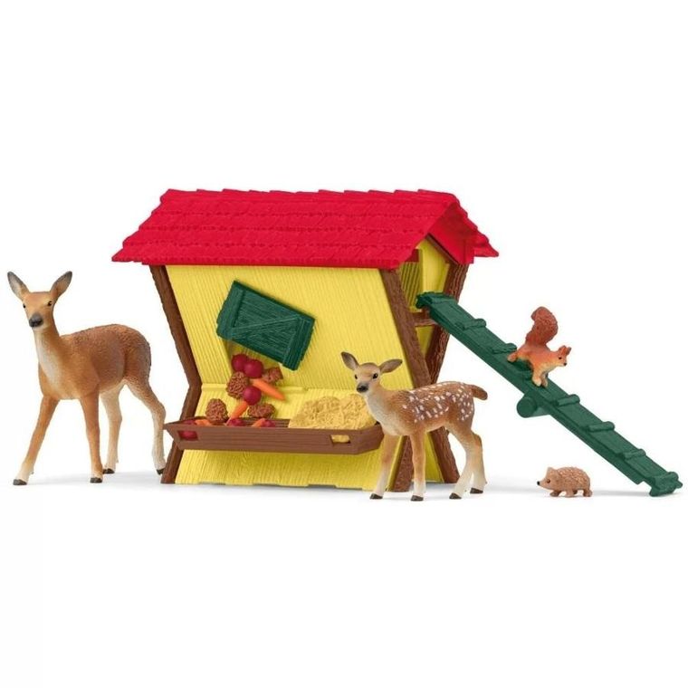 Schleich, Team World, Karmienie leśnych zwierząt, zestaw, 42658