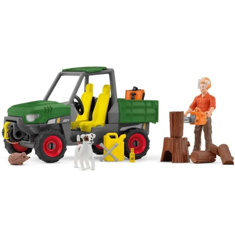 Schleich, Team World, Praca w lesie, zestaw, 42659